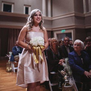 Alfred Sung Pearl Pink Size 16 Cocktail Dress